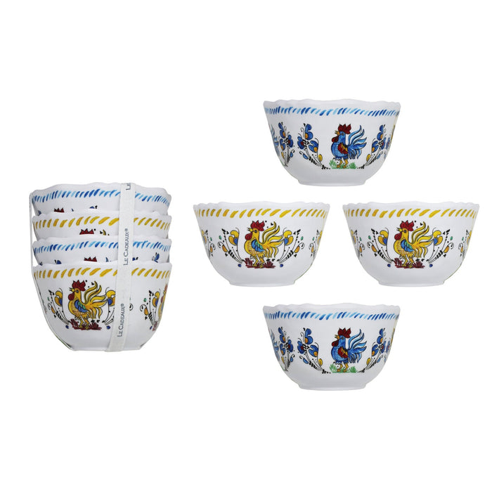 Rooster Dessert Bowls Assorted Set of 4 by Le Cadeaux