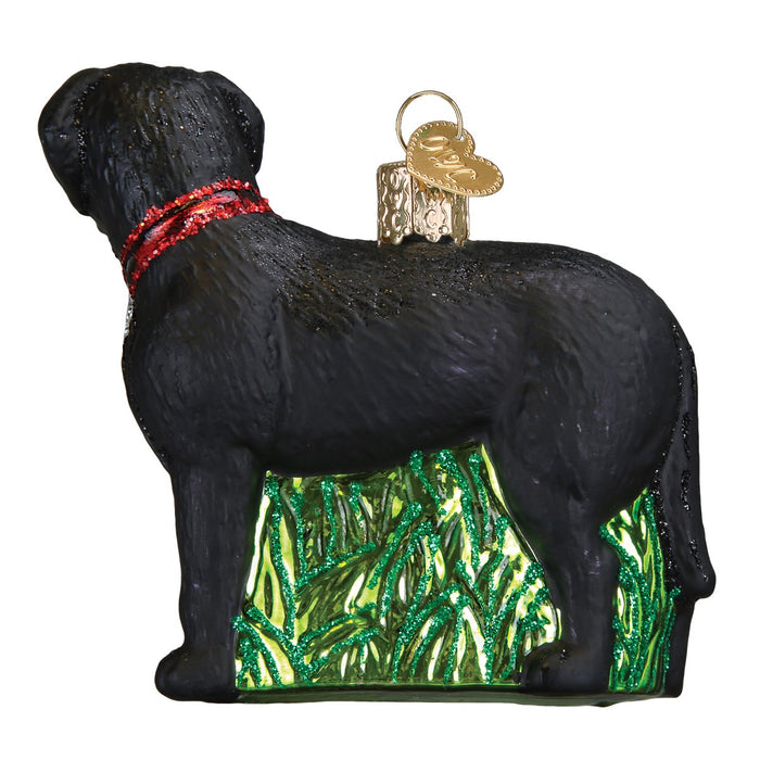 Old World Christmas Standing Black Lab Ornament