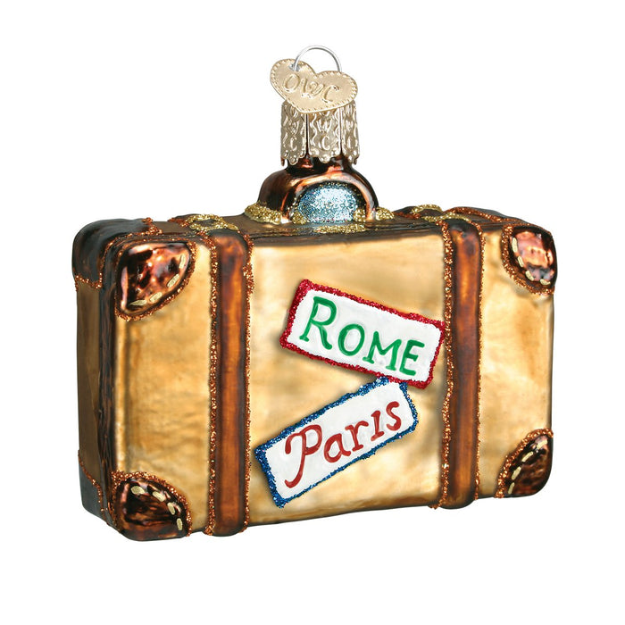 Old World Christmas Suitcase Ornament