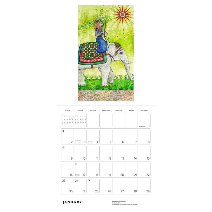 Alexandra Edlridge: Tarot 2022 Wall Calendar