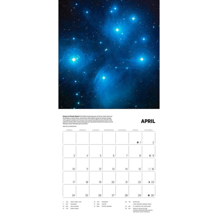 Space: Views From the Hubble Telescope 2022 Wall Calendar