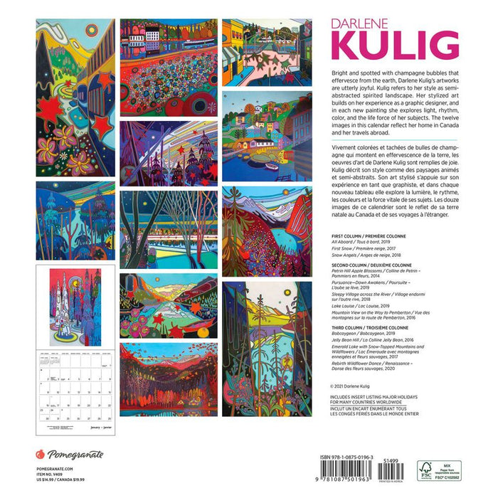 Darlene Kulig 2022 Wall Calendar