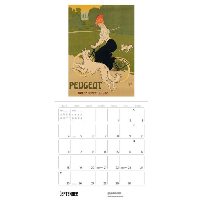 Bicycles Vintage Posters 2022 Wall Calendar