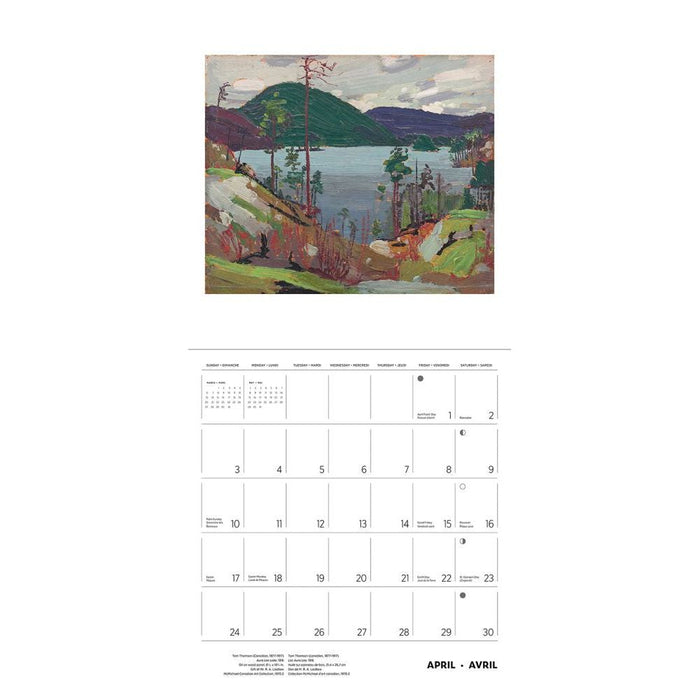 Tom Thomson 2022 Wall Calendar