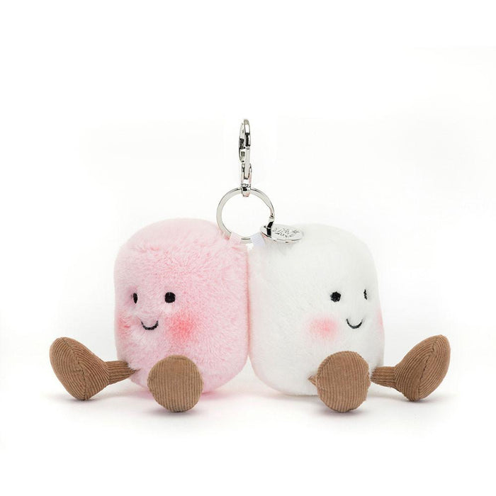 JellyCat Amuseables Pair of Marshmallows Bag Charm Plush Toy