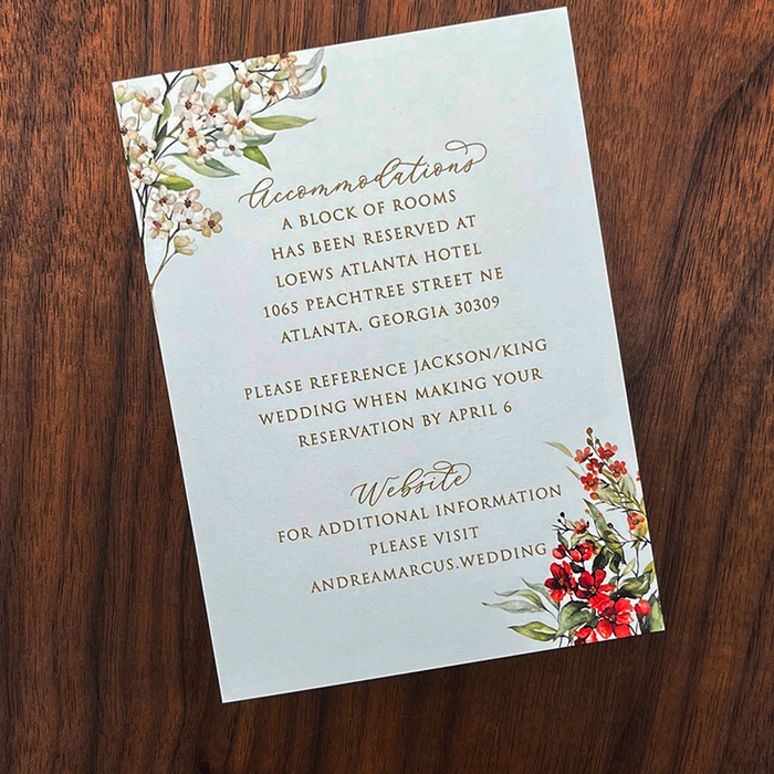 Botanical Wedding Invitation Suite