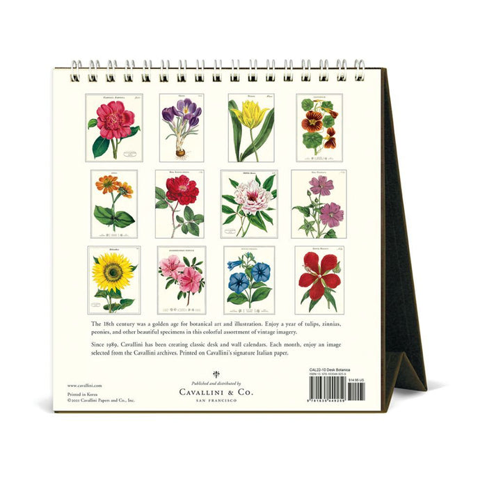 Cavallini 2022 Easel Calendar: Botanica