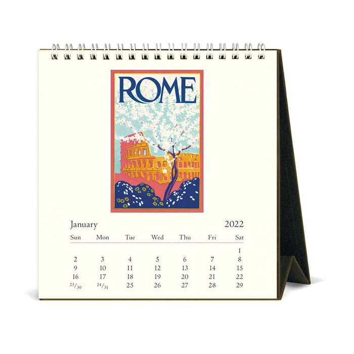 Cavallini 2022 Easel Calendar: Italia