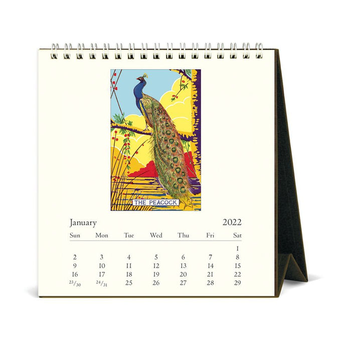 Cavallini 2022 Easel Calendar: Vintage Birds