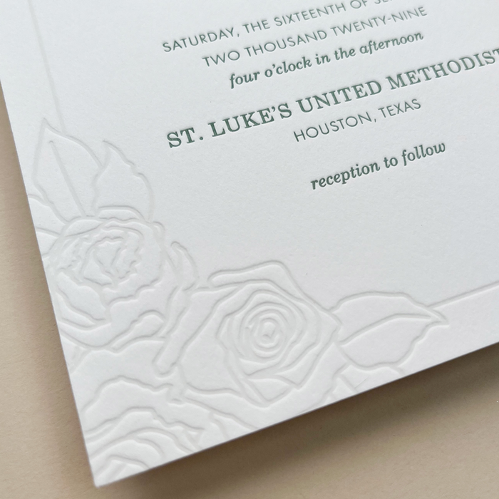 Contoured Wedding Invitation Suite