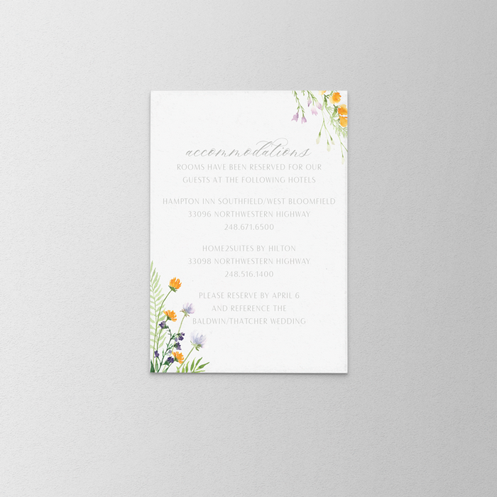 Gouache Wedding Invitation Suite