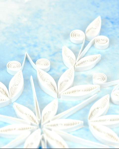 Quilled Snowflake Holiday Card