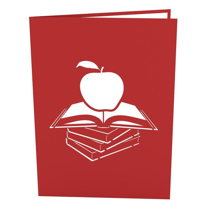 Teacher's Apple 3D Pop Up card