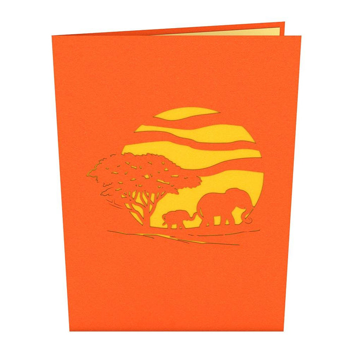 Elephant Family 3D Pop Up card