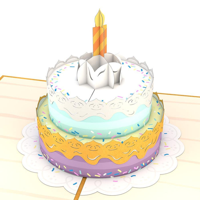 Happy Birthday Cake 3D Pop Up card