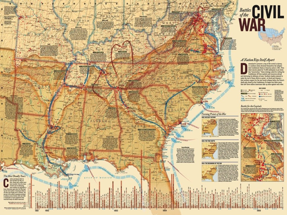 National Geographic Battles of the Civil War Puzzle