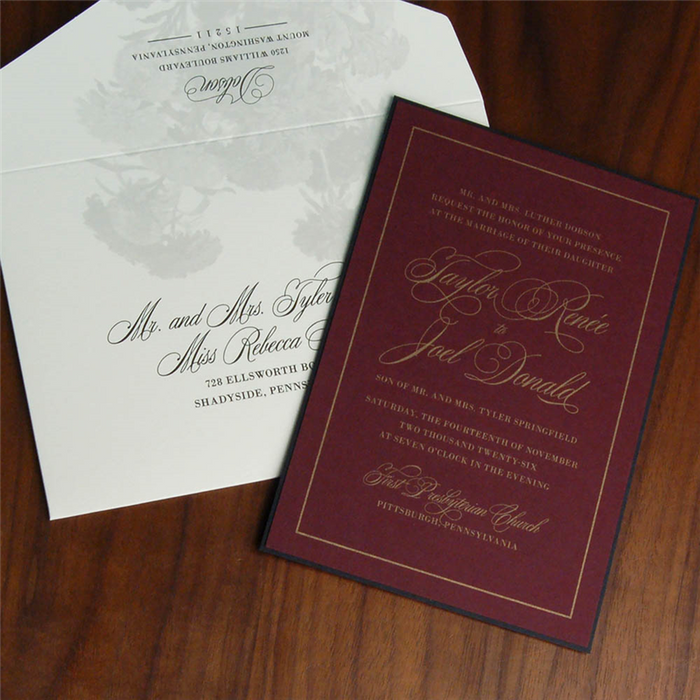 Obscura Wedding Invitation Suite