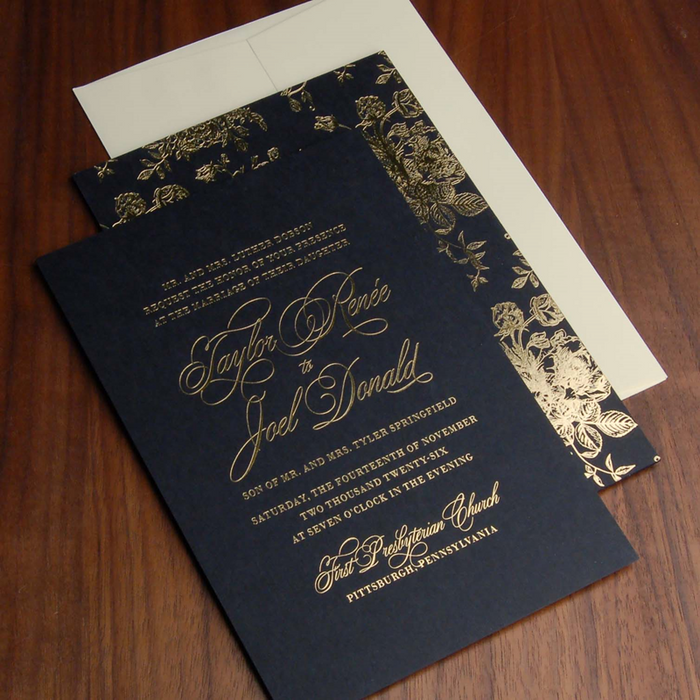 Obscura Wedding Invitation Variation 1