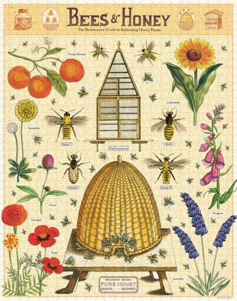 Bees & Honey 1000 Piece Jigsaw Puzzle