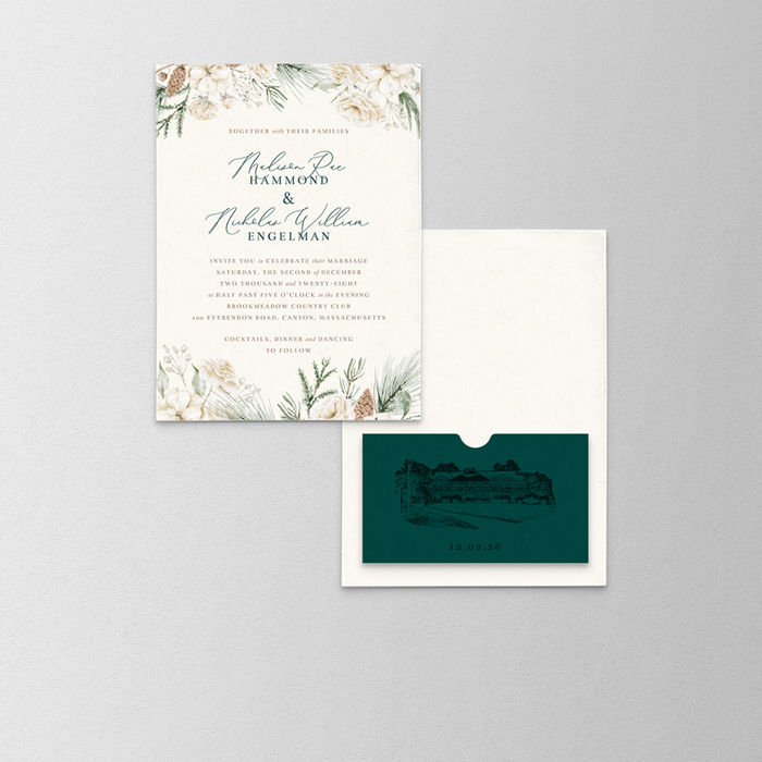 Permanence Wedding Invitation Variation 1