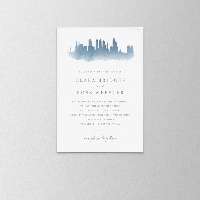 Plein Air Wedding Invitation Variation 1