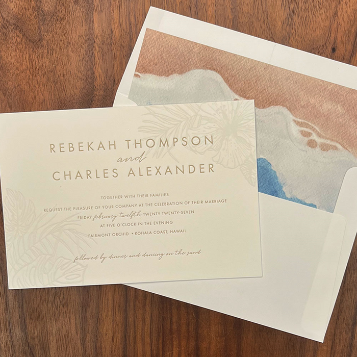 Seaside Wedding Invitation Suite