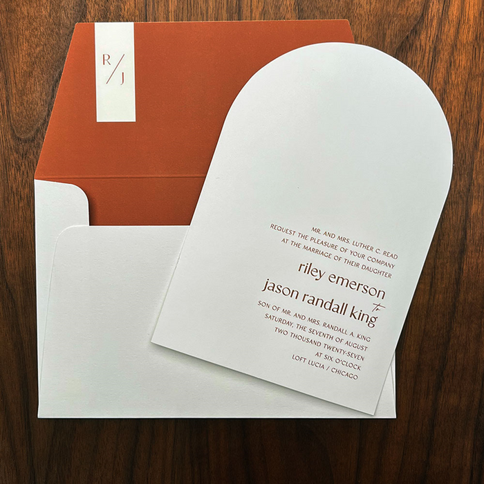 Archway Wedding Invitation Suite