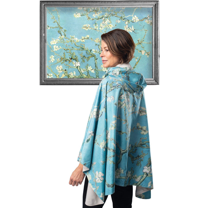 FINE ART RAINCAPER - VAN GOGH ALMOND BLOSSOM TRAVEL CAPE