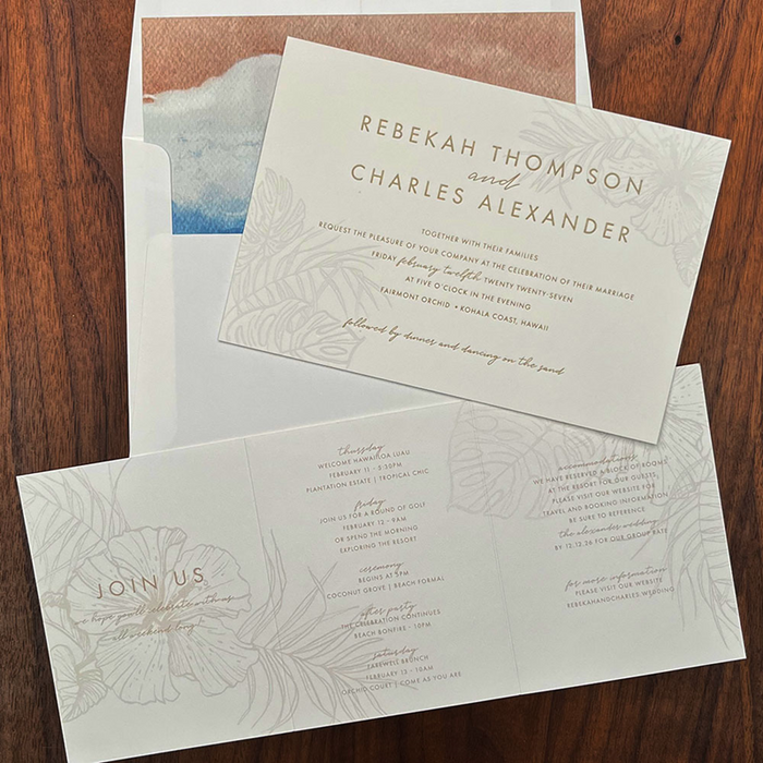 Seaside Wedding Invitation Suite