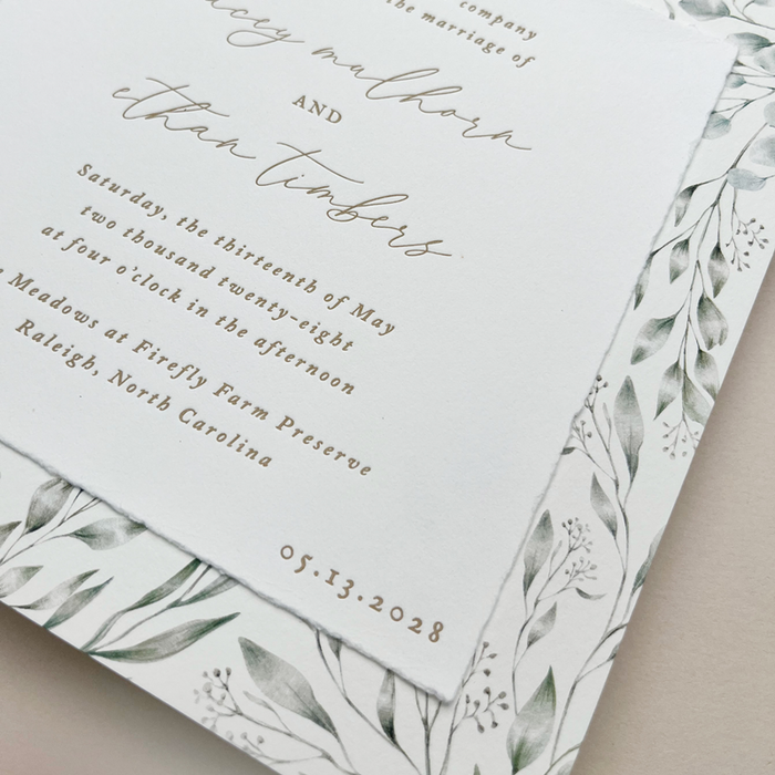 Texture Wedding Invitation Suite