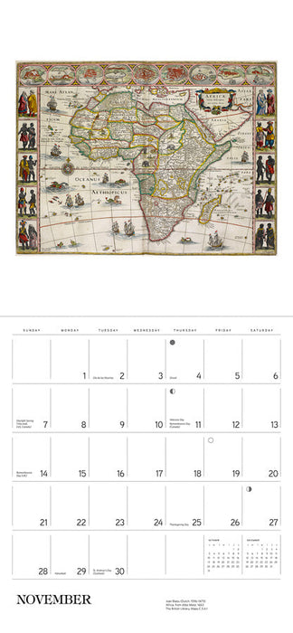 Antique Maps 2021 Wall Calendar