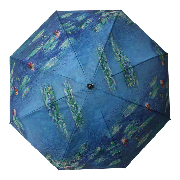 RAINCAPER MONET WATER LILIES REVERSE UMBRELLA