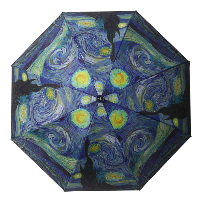 RAINCAPER VAN GOGH STARRY NIGHT REVERSE UMBRELLA