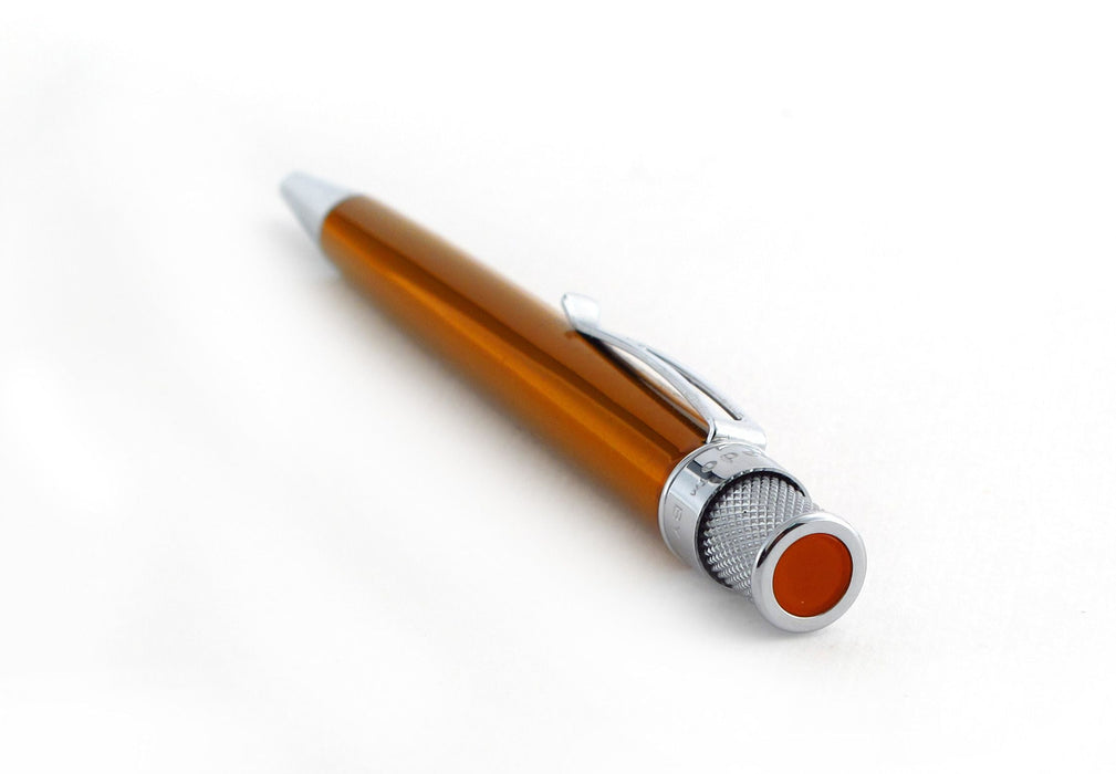 Retro 1951 Tornado Classic Orange Lacquer Roller Ball Pen