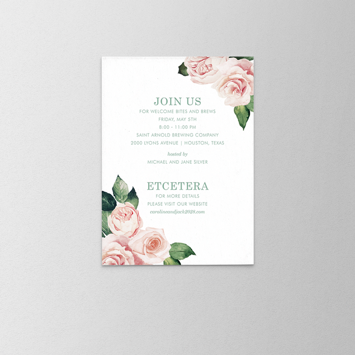 Contoured Wedding Invitation Suite