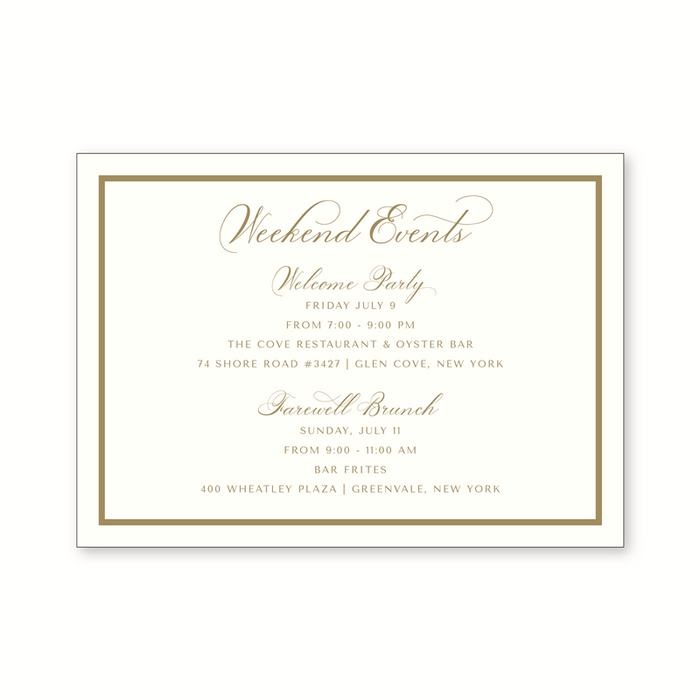 Gilded Wedding Invitation Suite