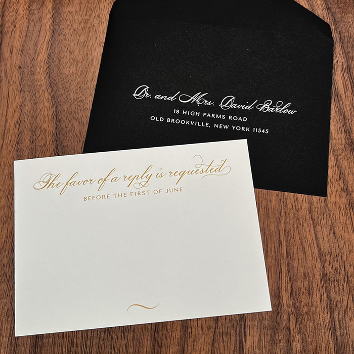 Gilded Wedding Invitation Suite