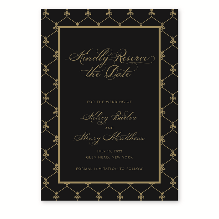 Gilded Wedding Invitation Suite