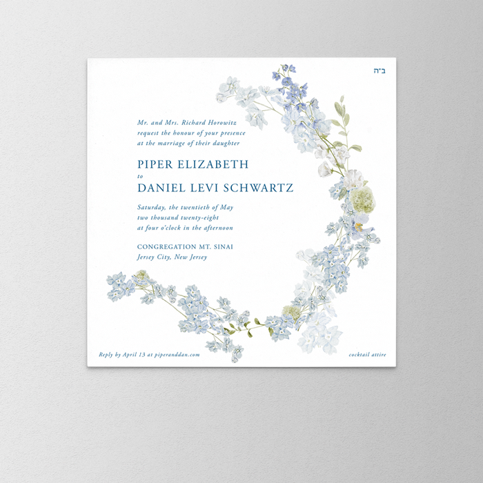 Pastel Wedding Invitation Variation 1