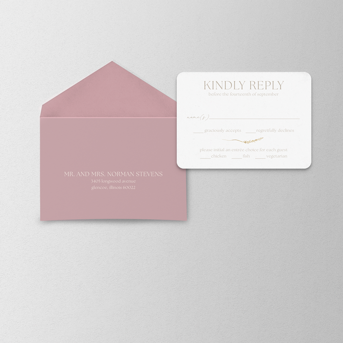 Realism Wedding Invitation Suite