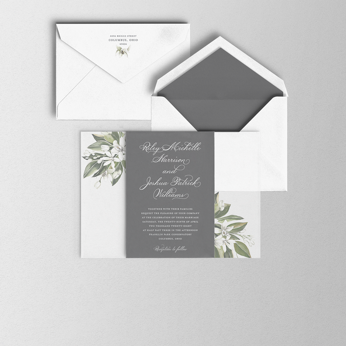 Triptych Wedding Invitation Suite