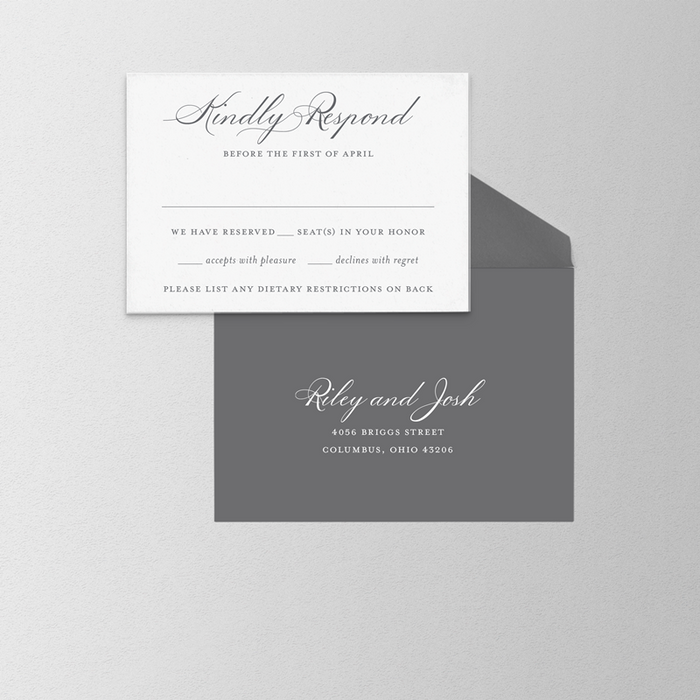 Triptych Wedding Invitation Suite