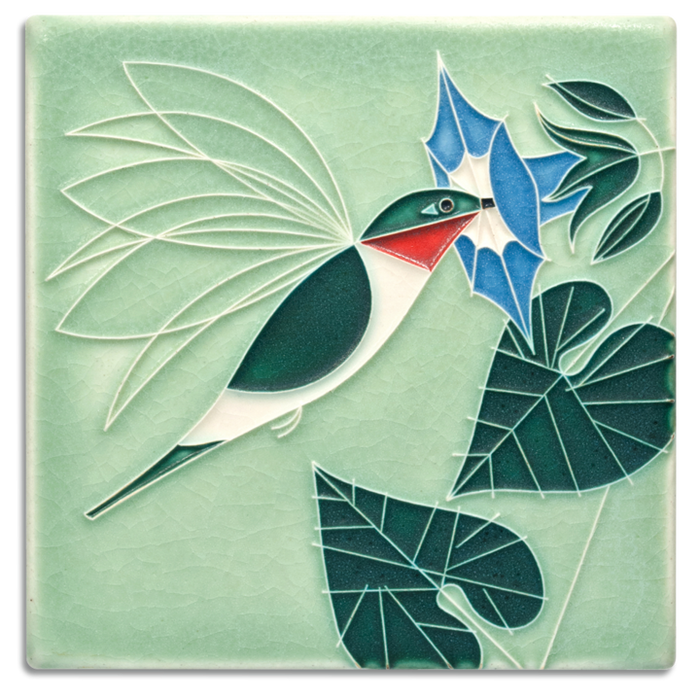 6x6 Little Sipper Art Tile by Motawi Tileworks