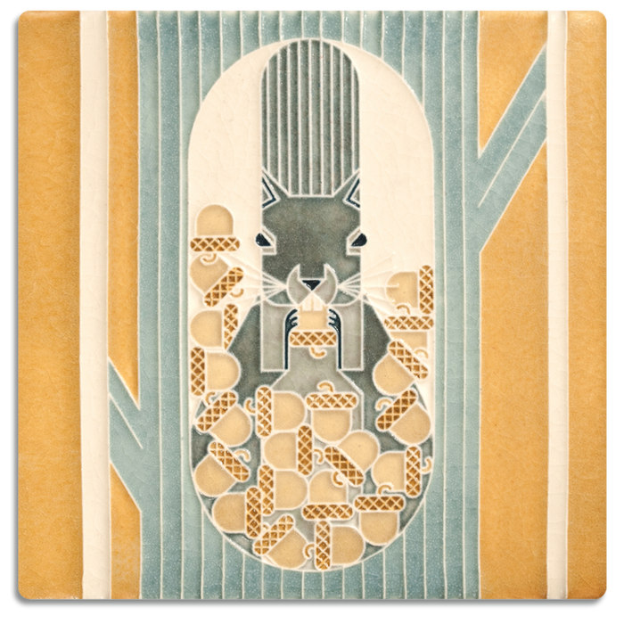 6x6 October Art Tile by Motawi Tileworks