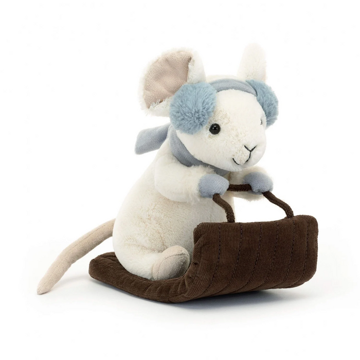 JellyCat Merry Mouse Sleighing Plush Toy