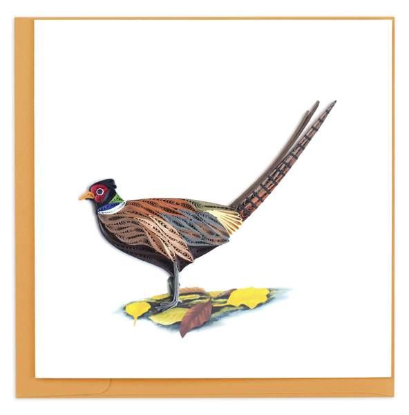 Quilled Ring-necked Pheasant Card