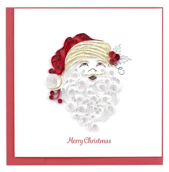 Quilled Santa Beard Christmas Card