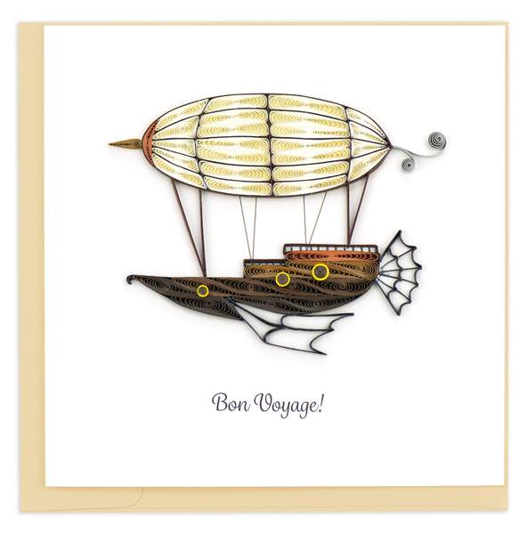 Quilled Bon Voyage Card